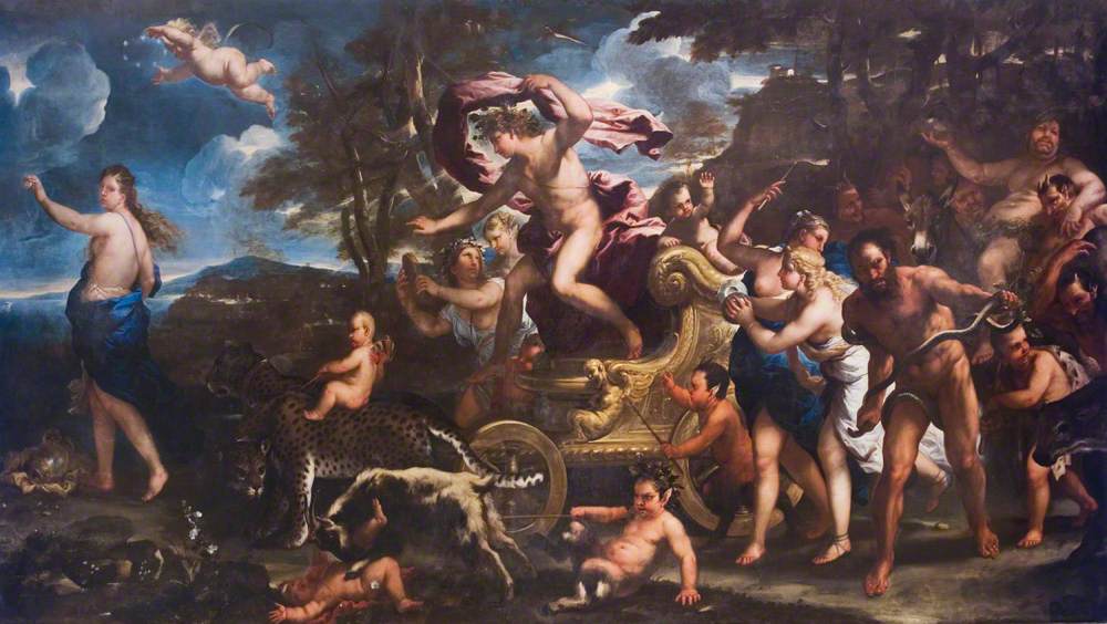 Bacchus et Ariane - Luca Giordano image 1 reproduction artisanale de tableau