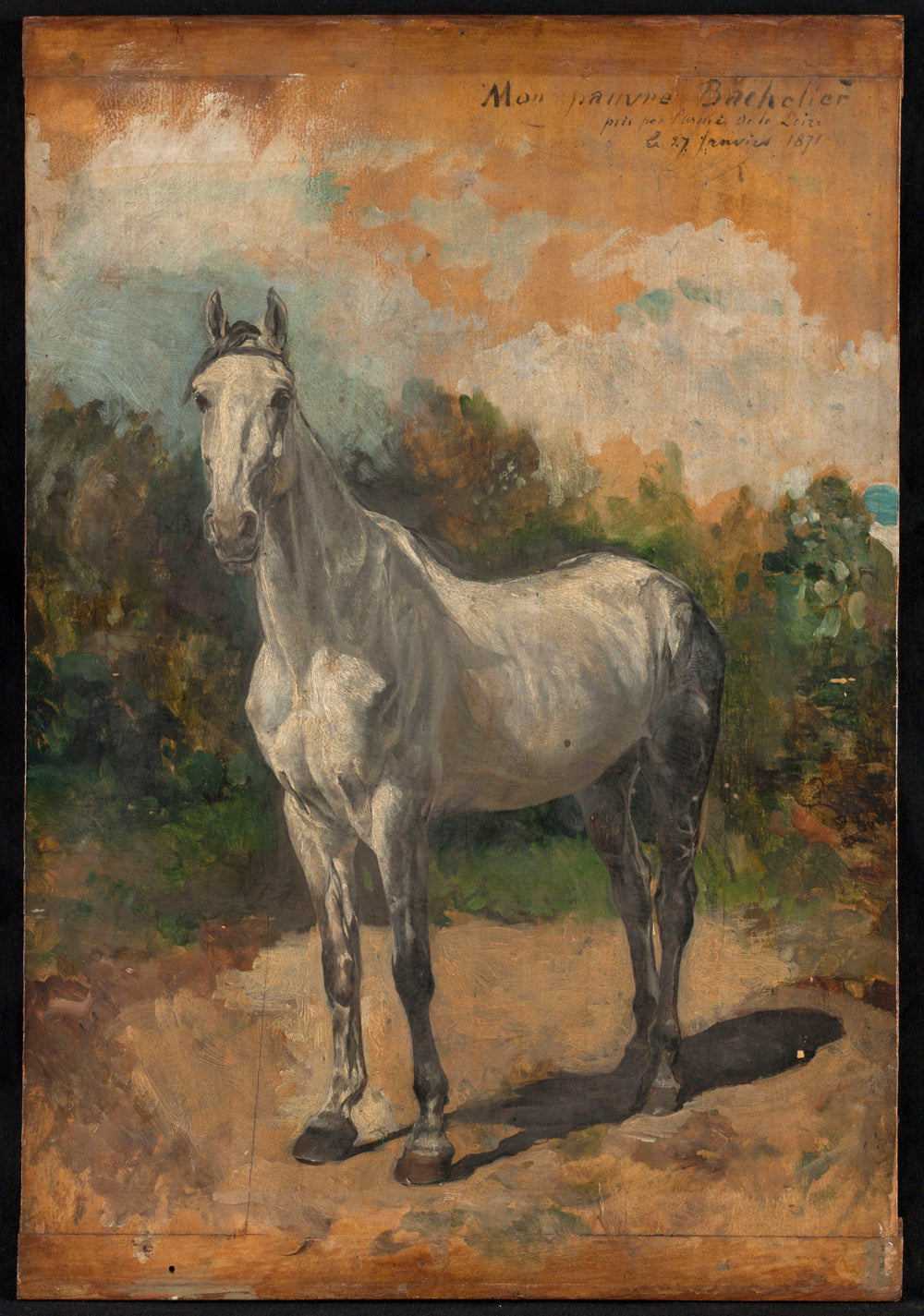 Bachelier, cheval de l'artiste - Ernest Meissonier image 1 reproduction réalisée par Alpha Reproduction