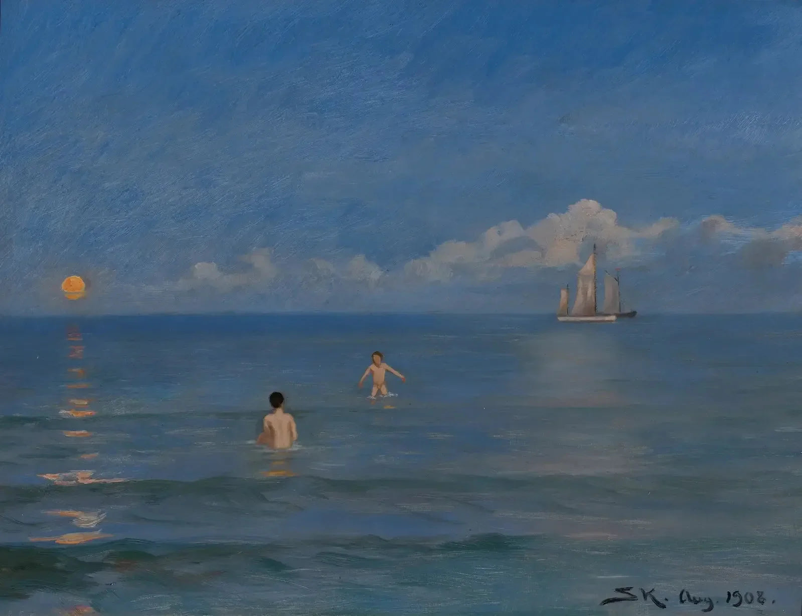 Badende drenge - Peder Severin Krøyer image 1 reproduction réalisée par Alpha Reproduction