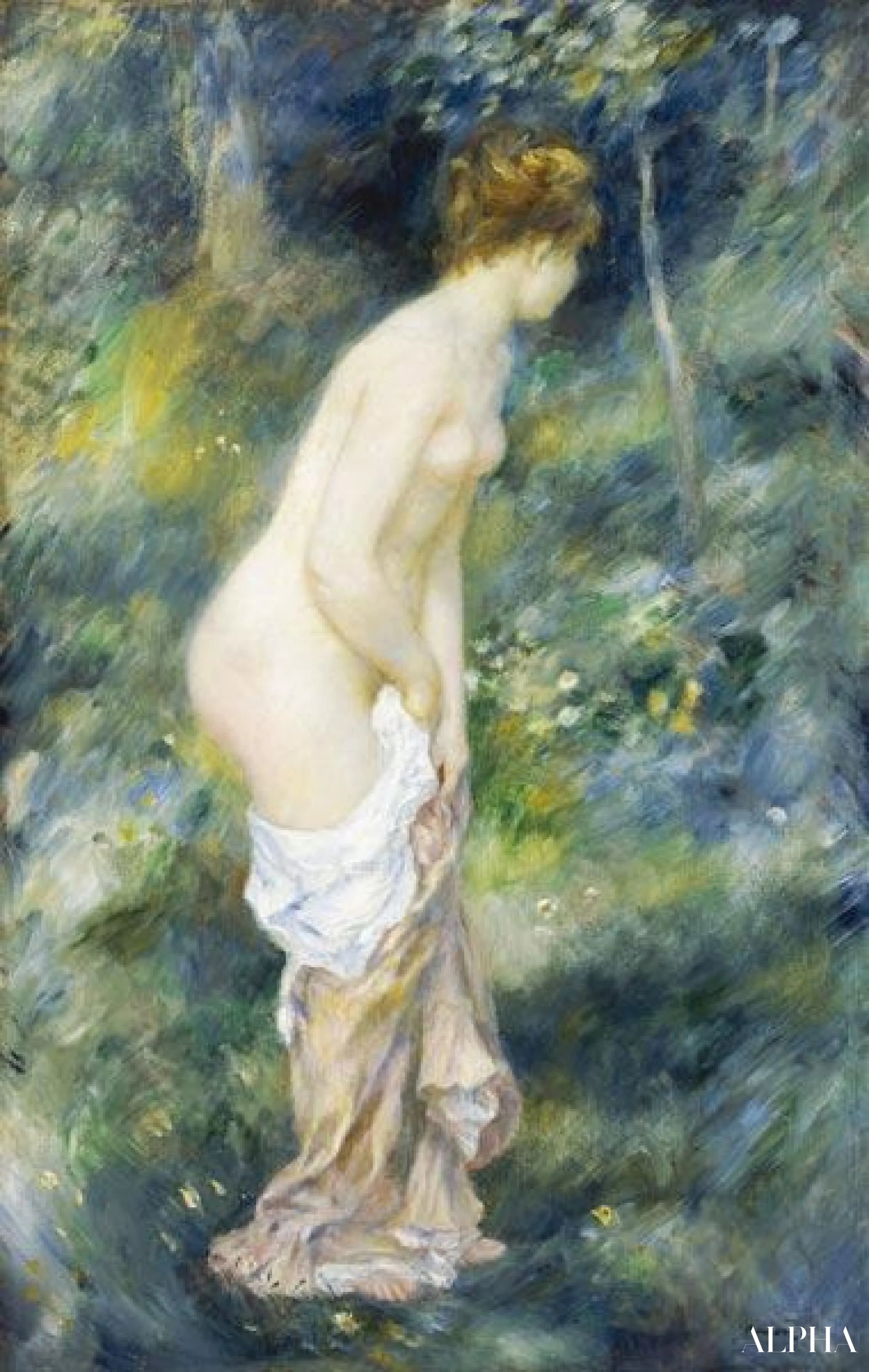 立つ入浴者 - ピエール＝オーギュスト・ルノワール - 高級絵画および絵画の複製