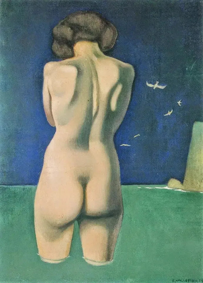鳥のいる浴槽に入る女性 - フェリックス・ヴァロトン

Source:
Baigneuse aux oiseaux - Félix Vallotton