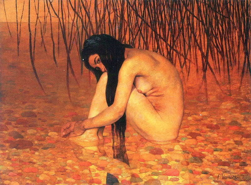 バーニューズ・オー・ローゾー - フェリックス・ヴァロトン

Source:
Baigneuse aux roseaux - Félix Vallotton