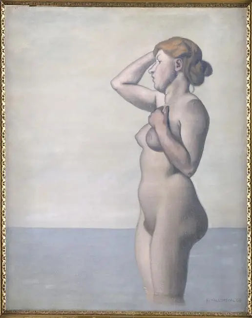 横顔のバーニューズ、灰色の空 - フェリックス・ヴァロトン

Source:
Baigneuse de profil, ciel gris - Félix Vallotton