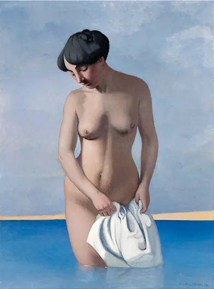 Baigneuse de visage fond gris - Félix Vallotton - Alpha Reproduction