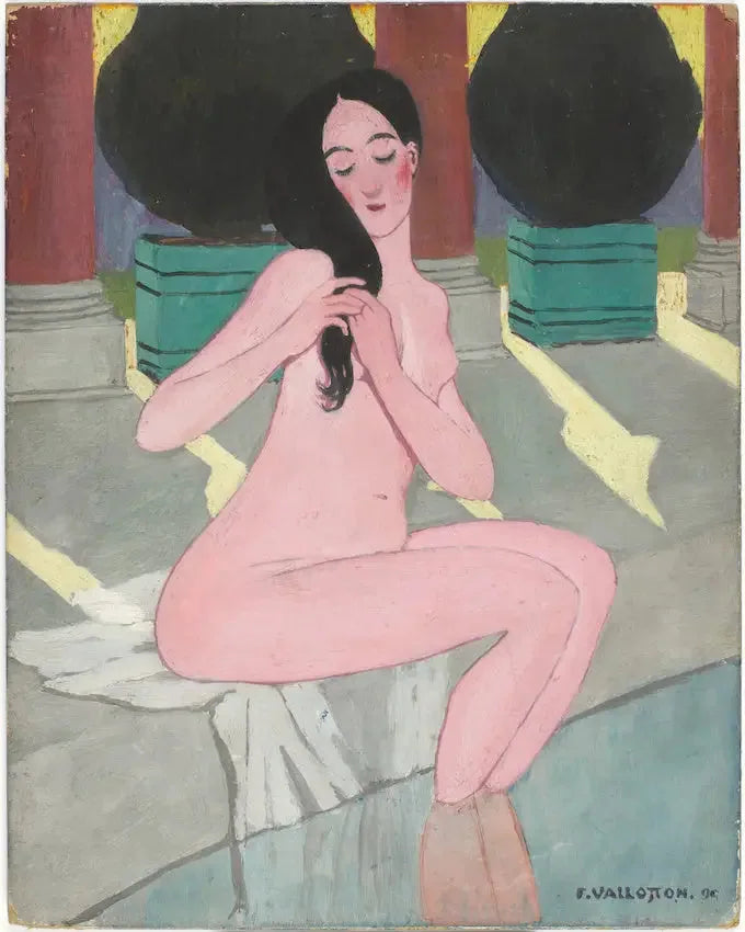 バーニューズ・ローズ - フェリックス・ヴァロトン

Source:
Baigneuse rose - Félix Vallotton