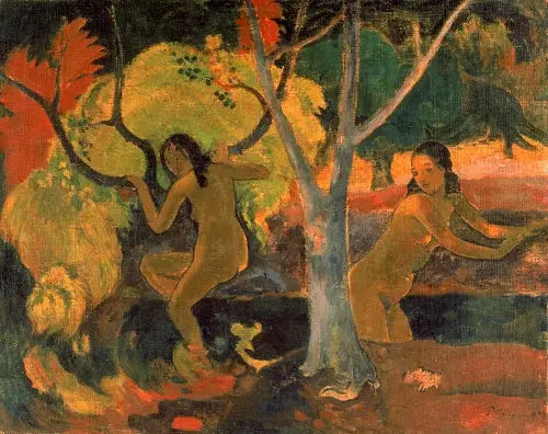 Reproduction du tableau « Baigneuses à Tahiti - Paul Gauguin » par Alpha Reproduction en peinture à l’huile