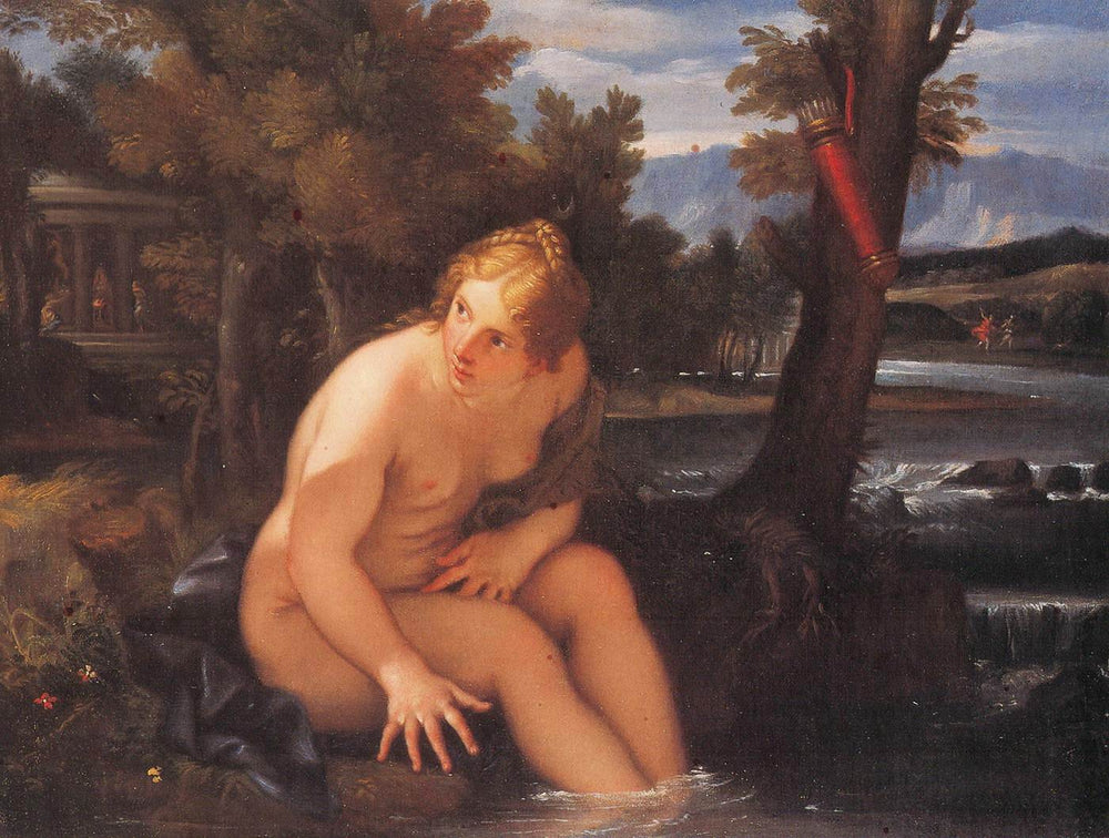 Bain de Diana - Carlo Maratta image 1 reproduction artisanale de tableau
