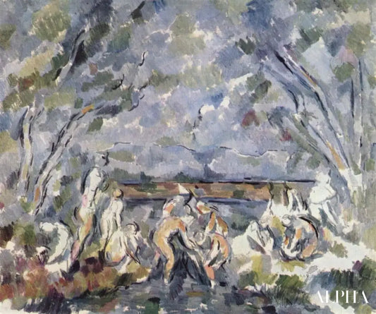 Bains - Paul Cézanne - Reproductions de tableaux et peintures haut de gamme