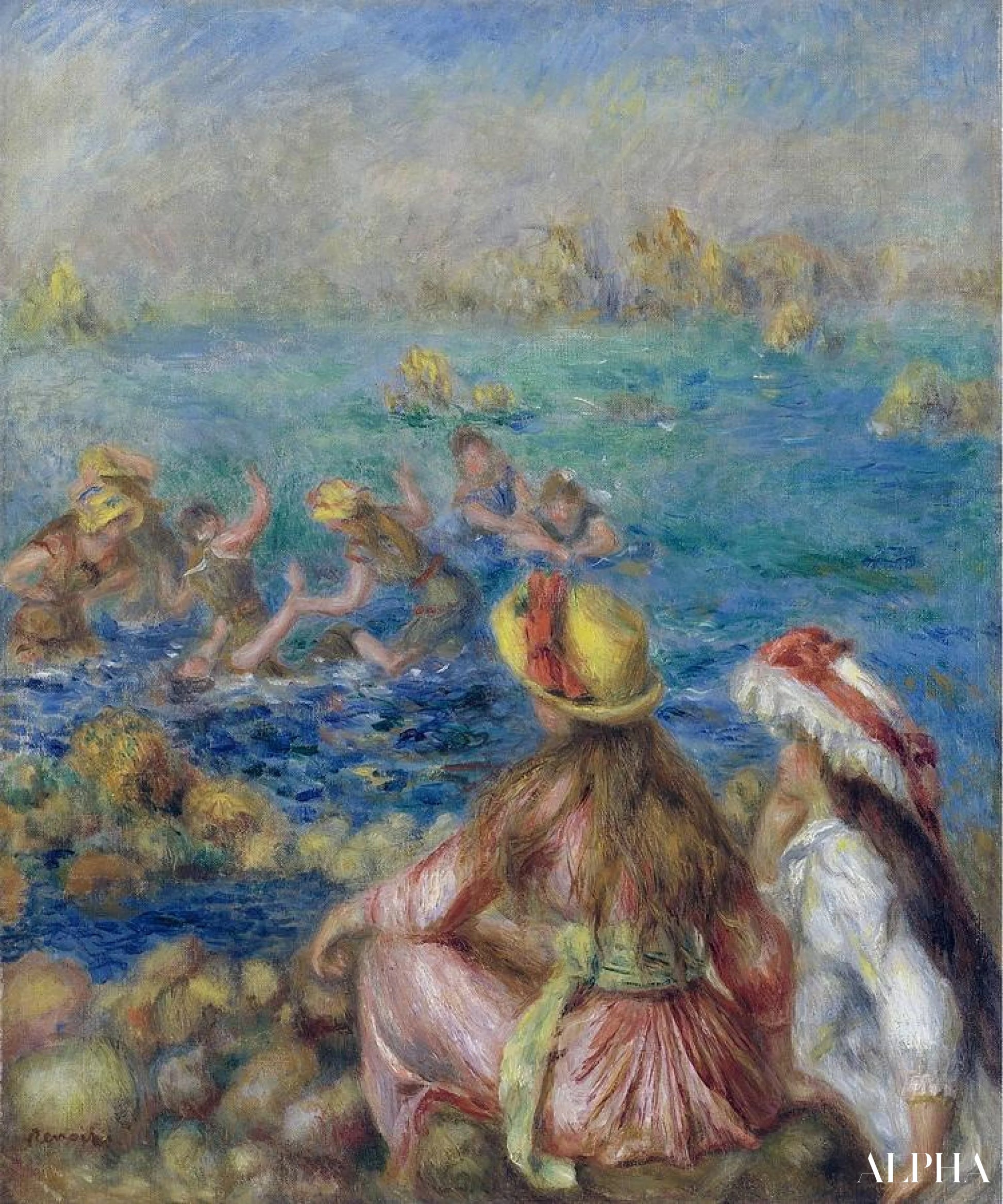 浴場 - ピエール＝オーギュスト・ルノワール - 高級絵画および絵画の複製