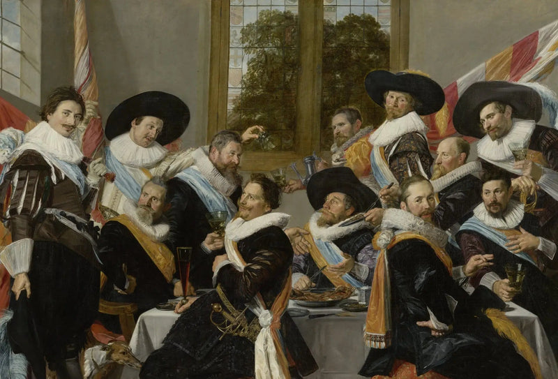 サン・アドリアン弓兵隊将校の宴 - フランス・ハルス

Source:
Banquet des officiers du corps des archers de Saint-Adrien - Frans Hals