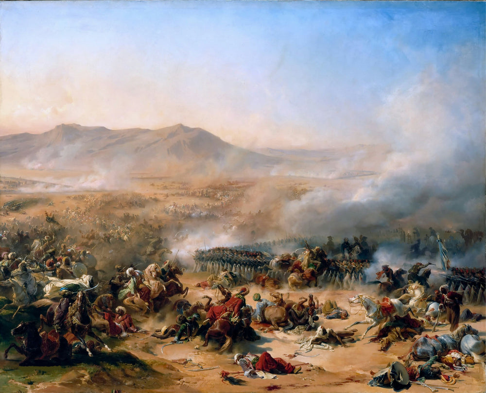 Bataille du Mont Thabor, 16 avril 1799 - Léon Cogniet image 1 tableau peint à l’huile sur toile