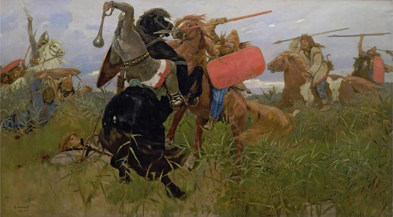 ヴァルター・ヴァスネツォフによるスキタイ人とスラヴ人の戦い

Source:
Bataille entre les Scythes et les Slaves - Viktor Vasnetsov