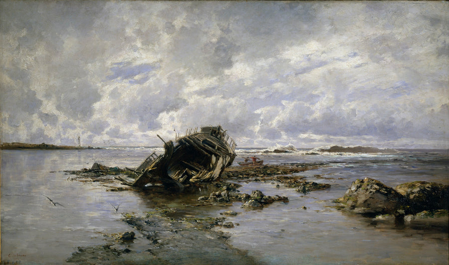 Bateau naufragé - Carlos de Haes