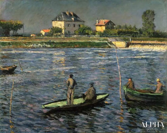 Bateaux de pêcheurs sur la Seine - Caillebotte - Reproductions de tableaux et peintures haut de gamme