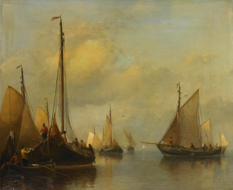 Bateaux de pêche sur eau calme - Antonie Waldorp