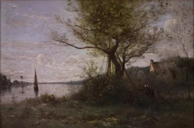 島の漁師 - ジャン＝バティスト・カミーユ・コロー