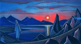 Bédée le prédicateur - Nicolas Roerich image 1 copie de tableau peinte à la main