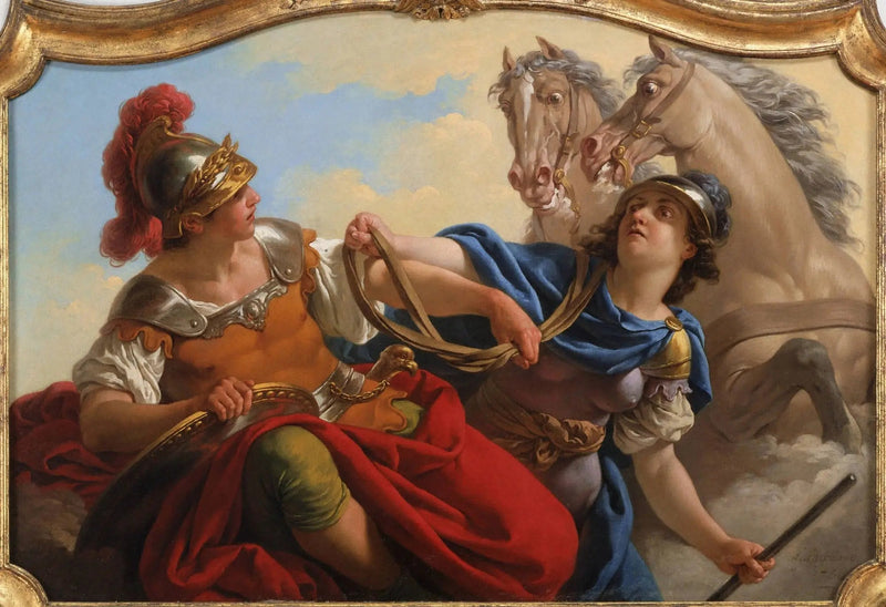 ベルノー、マルスで馬の手綱を持つ - ルイ・ジャン・フランソワ・ラグレネ

Source:
Bellone présentant les rênes de ses chevaux à Mars - Louis Jean François Lagrenée