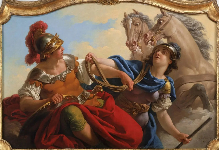 ベルノー、マルスで馬の手綱を持つ - ルイ・ジャン・フランソワ・ラグレネ

Source:
Bellone présentant les rênes de ses chevaux à Mars - Louis Jean François Lagrenée