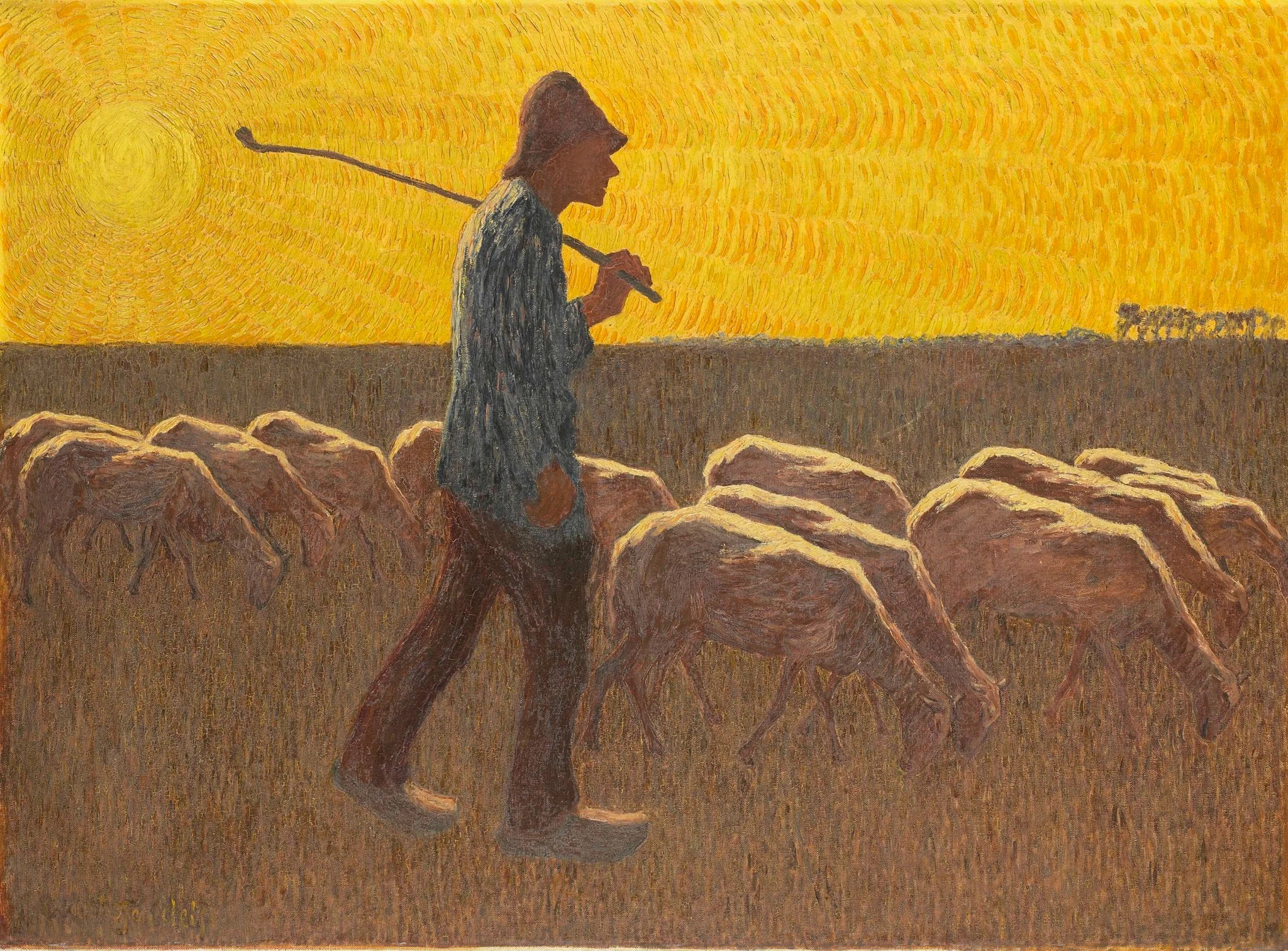 Berger avec mouton - Cornelis Albert van Assendelft