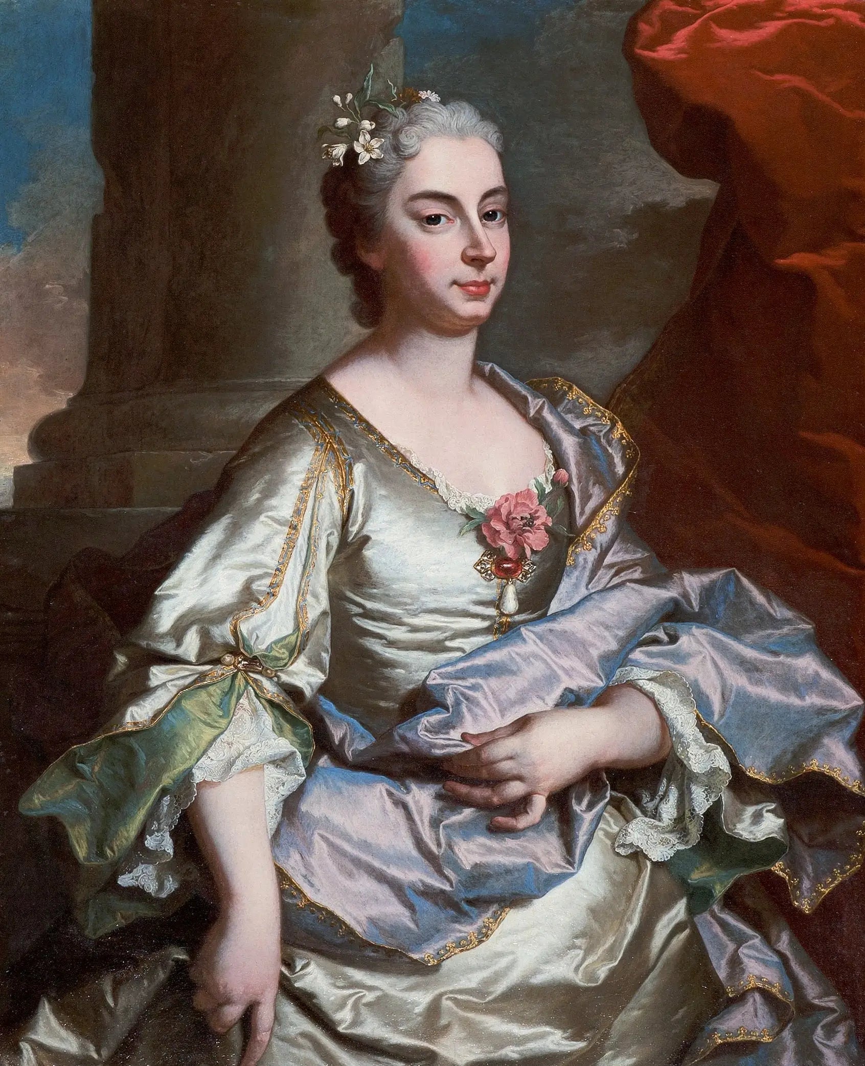 Bettina Raggi Brignole-Sale - Hyacinthe Rigaud image 1 reproduction de peinture à l’huile
