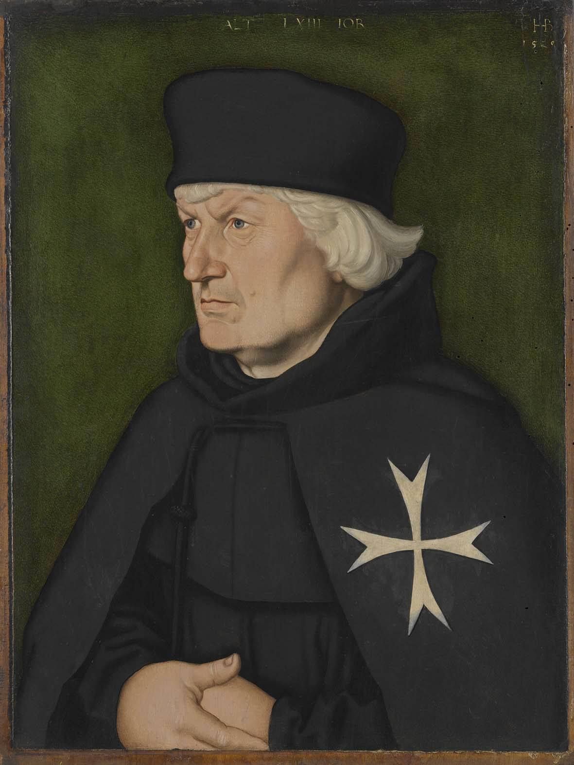 Bildnis des Straßburger Johanniterkomturs Balthasar Gerhardi - Hans Baldung Grien image 1 reproduction artisanale de tableau