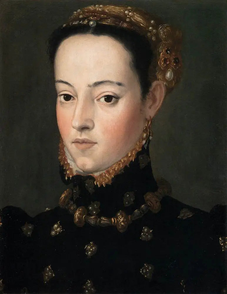 Bildnis einer Erzherzogin (Erzherzogin Helena oder Barbara?) - Giuseppe Arcimboldo image 1 reproduction réalisée par Alpha Reproduction