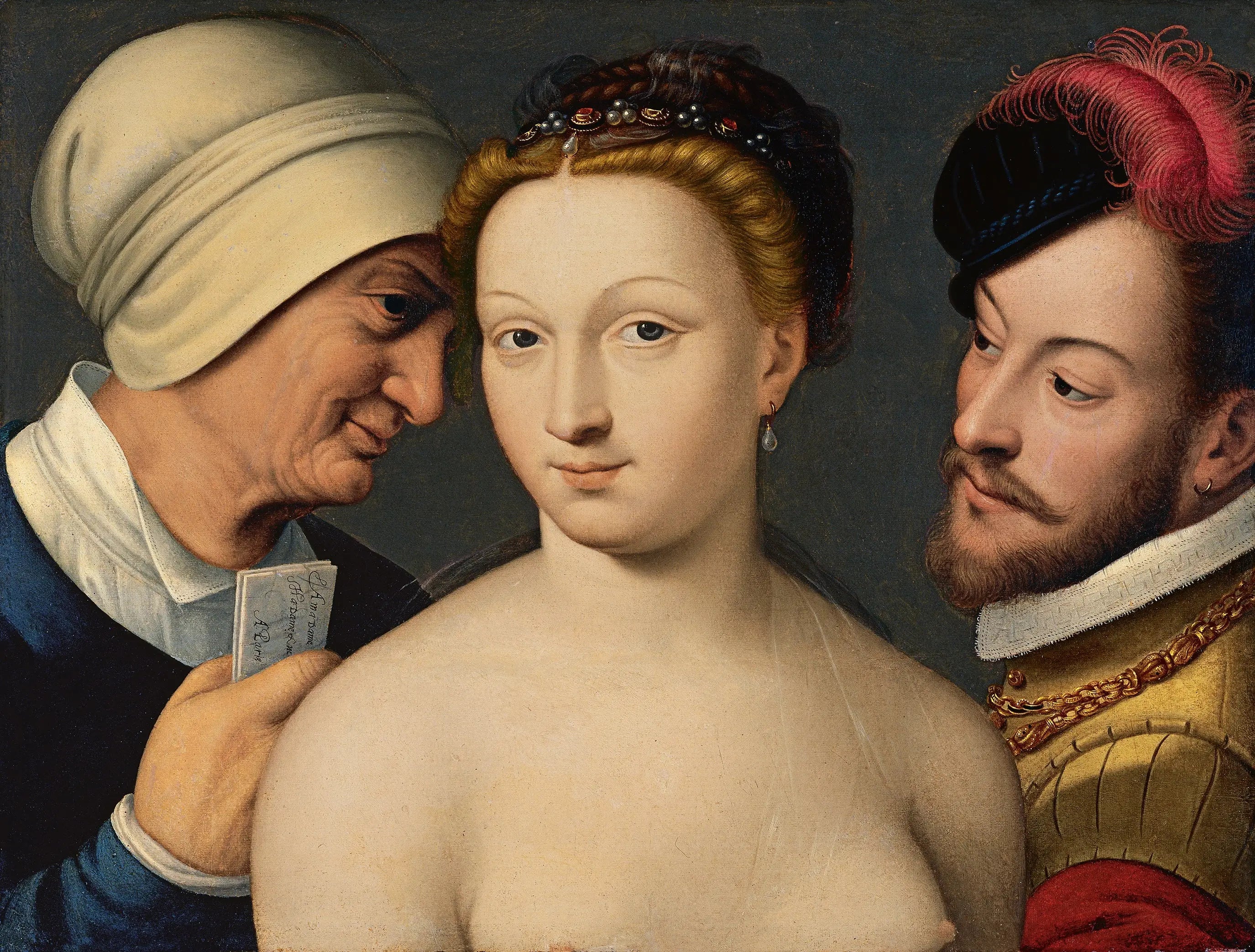 Billet doux - François Clouet image 1 tableau peint à l’huile sur toile