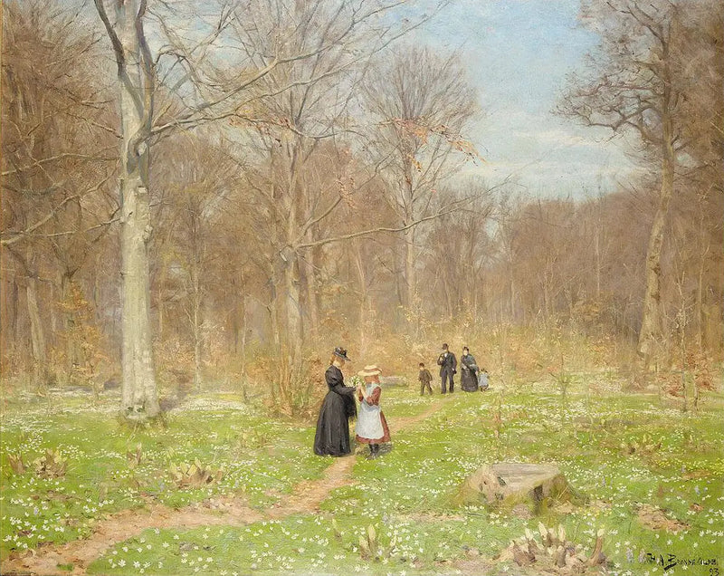 春の木。 - H. A. Brendekilde

Source:
Bois au printemps. - H. A. Brendekilde