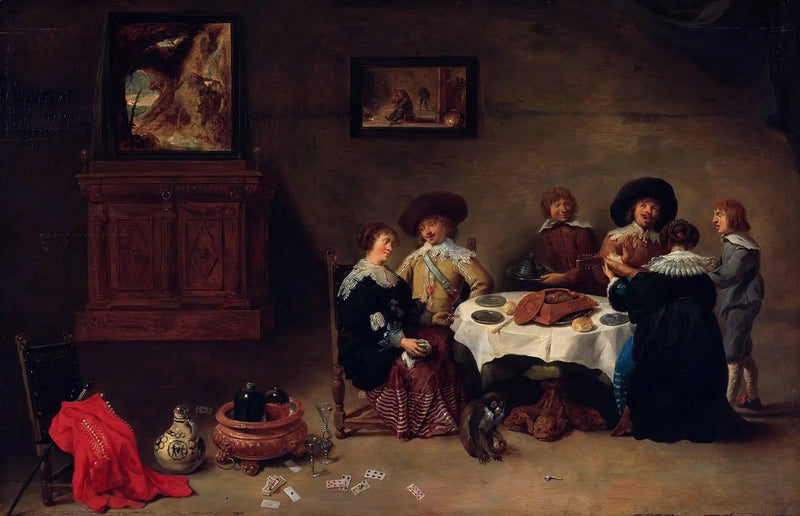 テーブルでの良い仲間 - デイヴィッド・テニエール・ル・ジュヌ

Source:
Bonne compagnie à table - David Teniers le Jeune