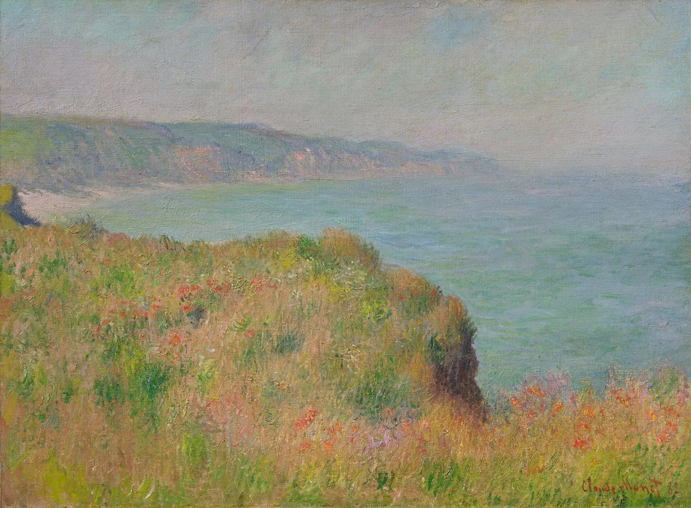 Bord de la falaise à Pourville - Claude Monet image 1 reproduction d’œuvre d’art à l’huile