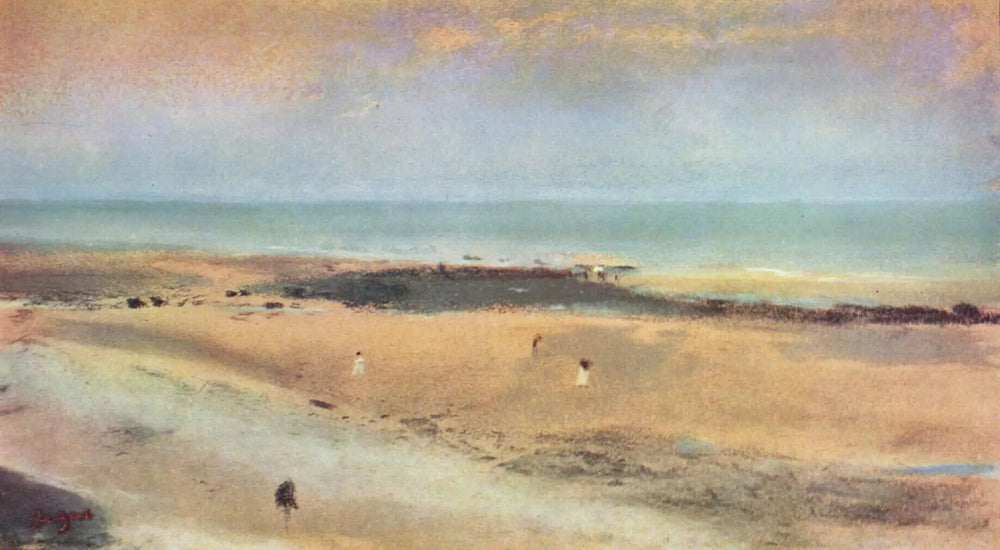 Bord de mer à marée basse - Edgar Degas image 1 tableau peint à l’huile sur toile