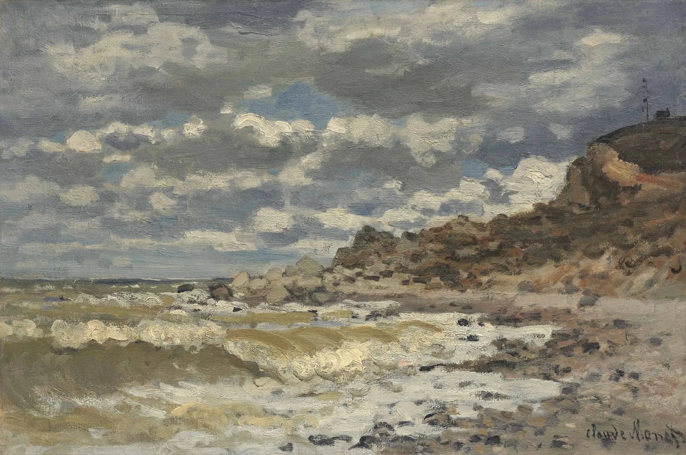 Bord de mer à Sainte-Adresse - Claude Monet image 1 reproduction de peinture à l’huile