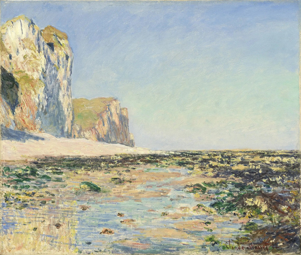 Bord de mer et falaises de Pourville le matin - Claude Monet image 1 tableau peint à l’huile sur toile