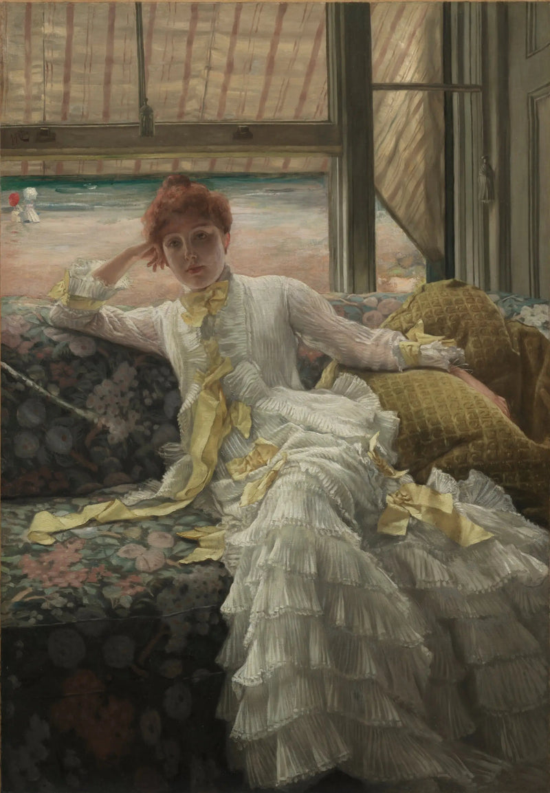 海辺（7月：肖像画のサンプル） - ジェームズ・ティソ

Source:
Bord de mer (juillet : échantillon d'un portrait) - James Tissot