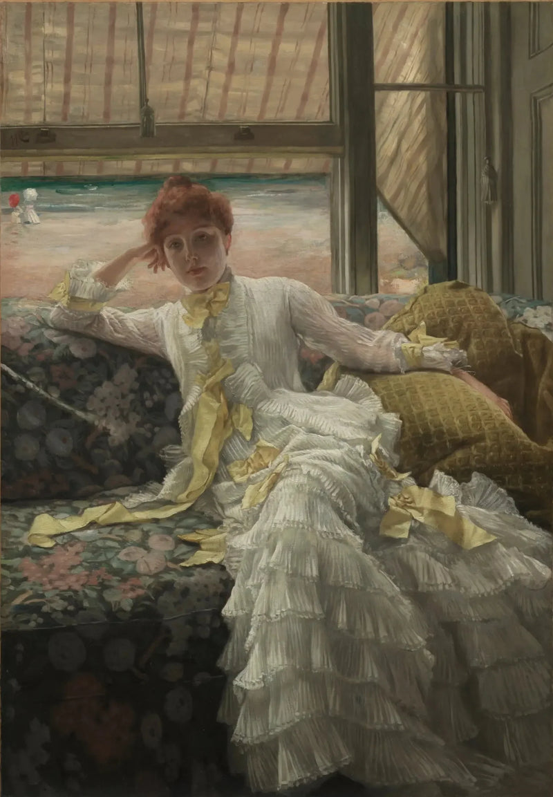 海辺（7月：肖像画のサンプル） - ジェームズ・ティソ

Source:
Bord de mer (juillet : échantillon d'un portrait) - James Tissot