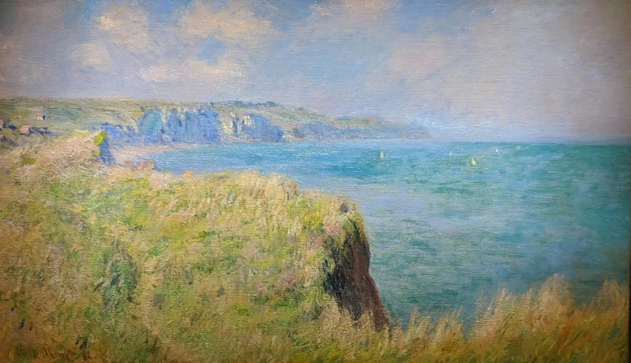 ポールヴィルの崖の縁 - クロード・モネ