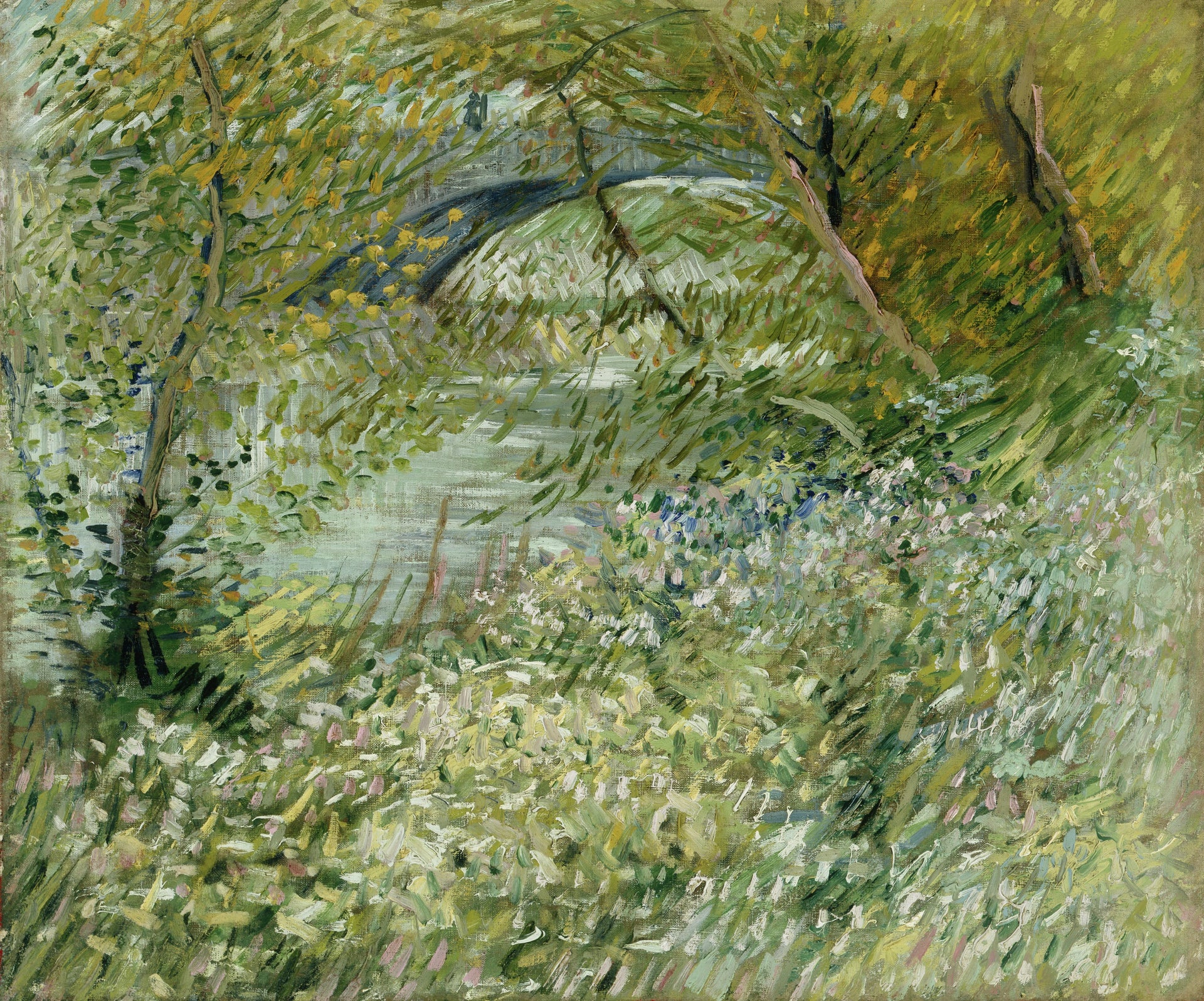 Bord de rivière au printemps F352 de Vincent van Gogh, Dallas Museum of Art