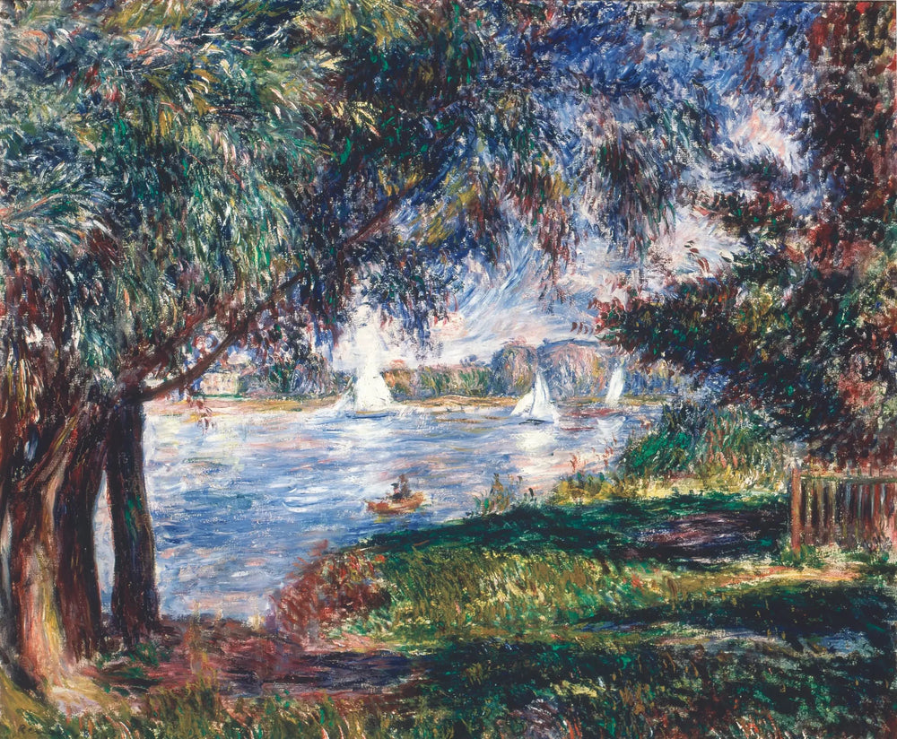 Bougival - Pierre-Auguste Renoir image 1 reproduction de peinture à l’huile