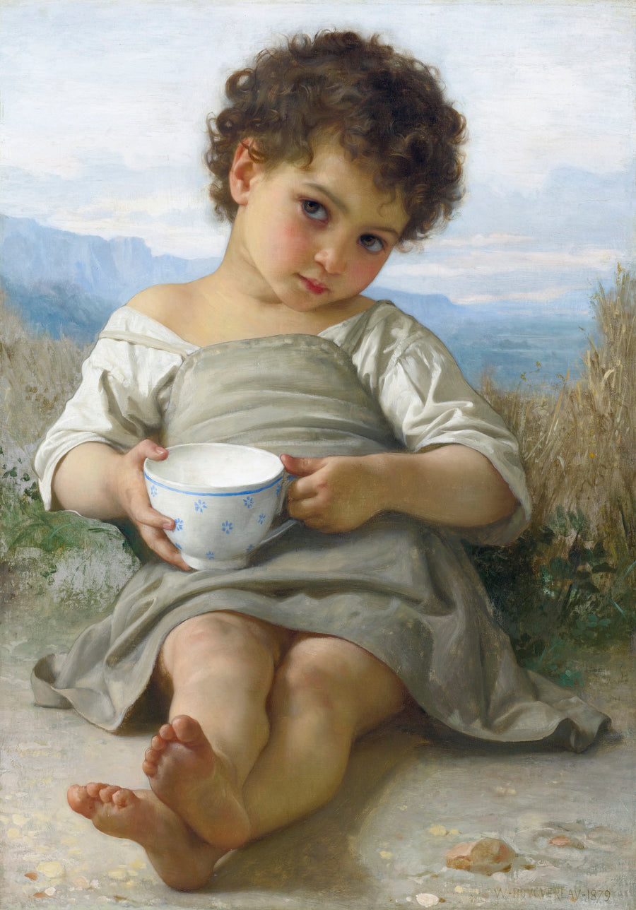 La Tasse de lait (1879) - Bouguereau
