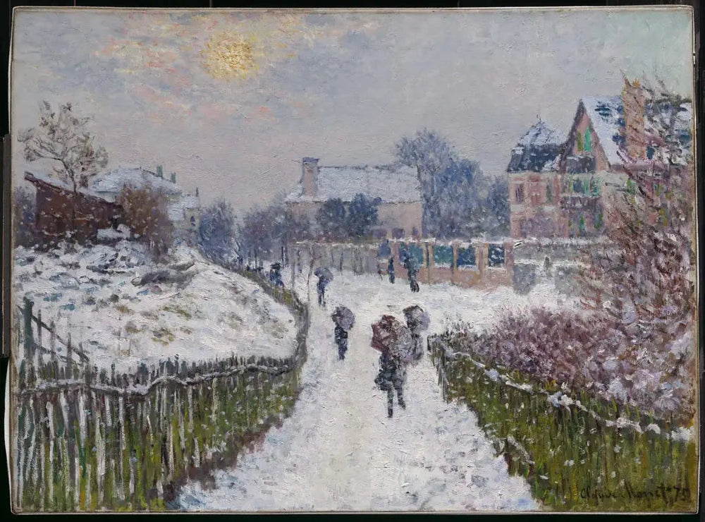 Boulevard Saint-Denis, Argenteuil, en hiver - Claude Monet image 1 reproduction réalisée par Alpha Reproduction