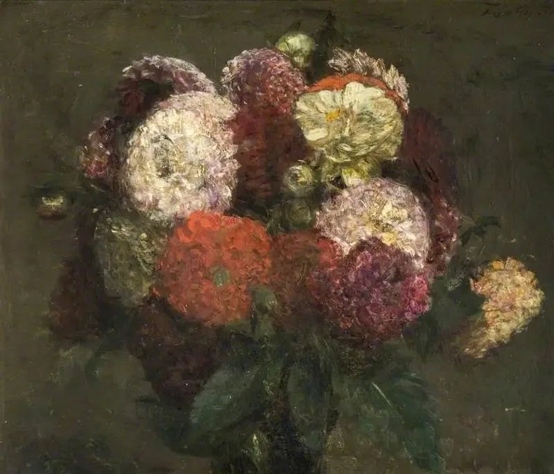 ダリアのブーケ - アンリ・ファンタン＝ラトゥール

Source:
Bouquet de Dahlias - Henri Fantin-Latour