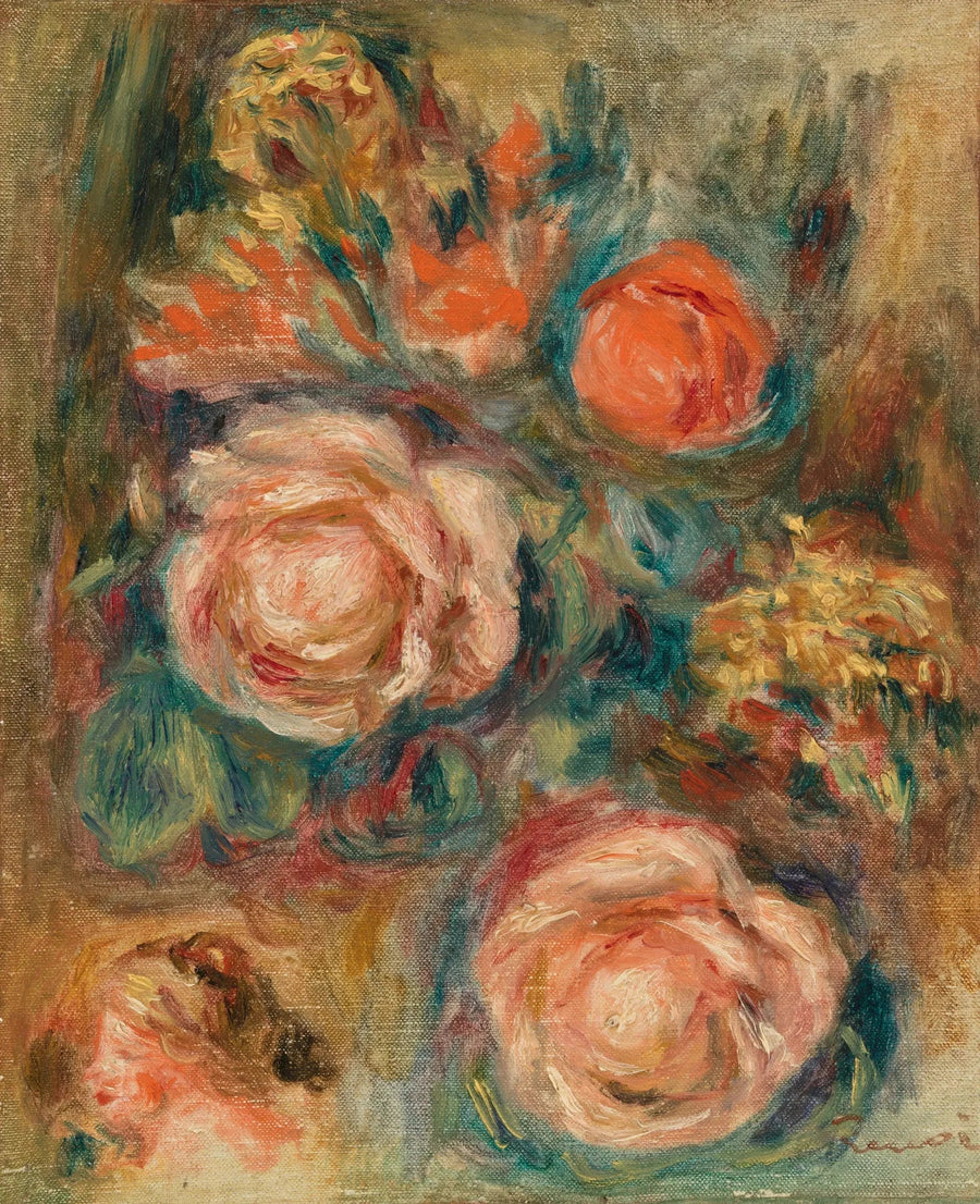 バラの花束 - ピエール＝オーギュスト・ルノワール