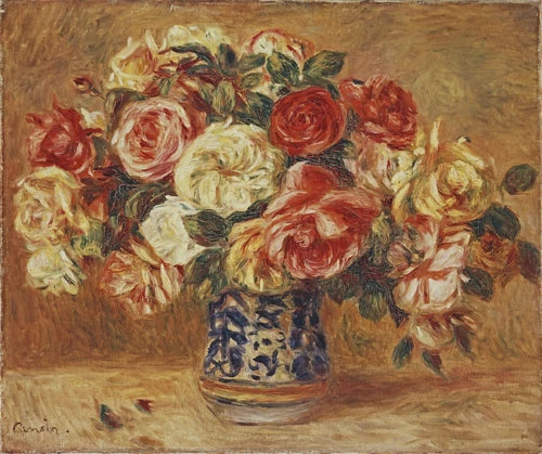 バラの花束 - ピエール＝オーギュスト・ルノワール