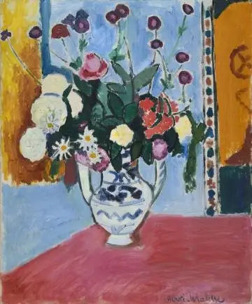 花束（持ち手のある花瓶） - アンリ・マティス