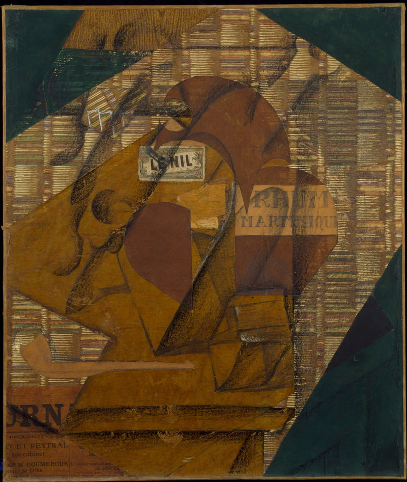 ラム酒のボトルとジャーナル - フアン・グリス

Source:
Bouteille de rhum et Journal - Juan Gris