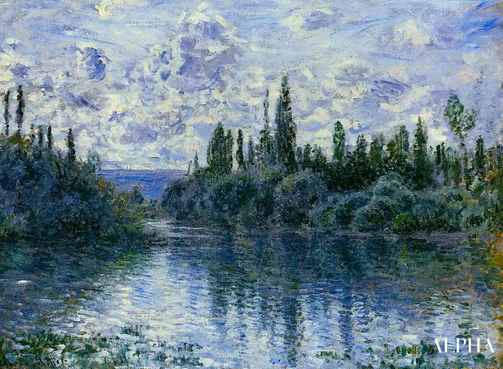 Bras de la Seine près de Vetheuil 1878 - Claude Monet - Reproductions de tableaux et peintures haut de gamme