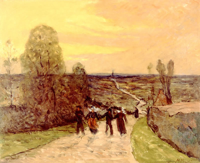 Bretons sur la Route - Maxime Maufra image 1 tableau peint à l’huile sur toile