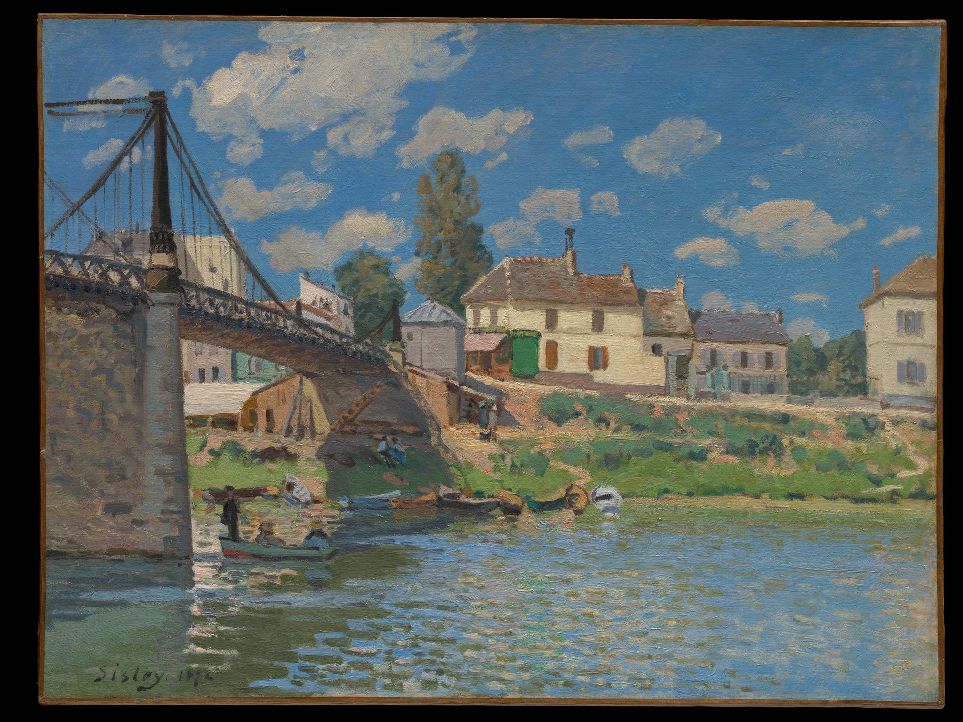 The Bridge at Villeneuve-la-Garenne - Alfred Sisley