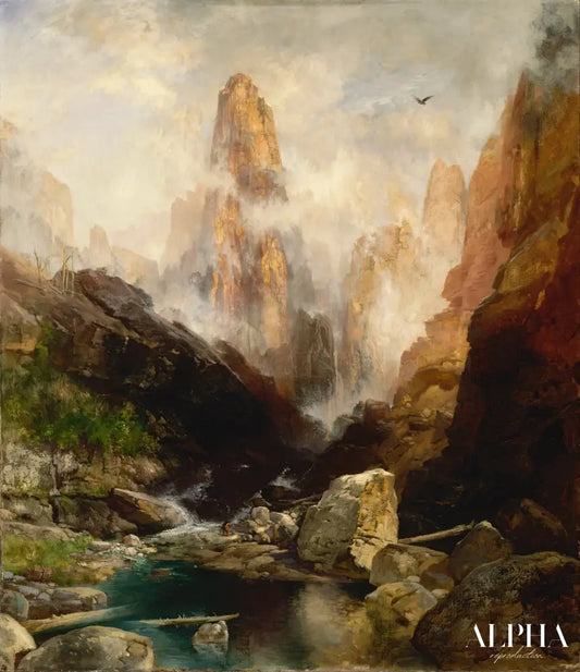 Brume dans le Kanab Canyon, Utah - Thomas Moran - Reproductions de tableaux et peintures haut de gamme